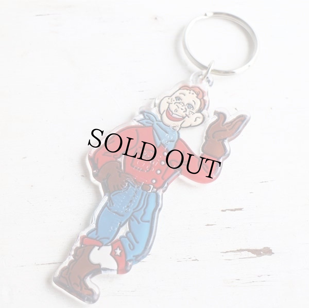 画像2: デッドストック★80s Howdy Doody ハウディードゥーディー キーホルダー★キーチェーン (2)