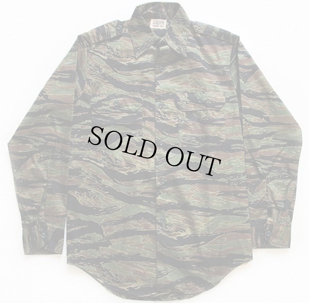 画像2: デッドストック★80s USA製 GUNG HOガンホー タイガーカモ ハンティングシャツ S (2)