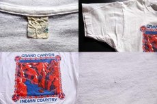 画像3: 80s USA製 GRAND CANYON INDIAN COUNTRY コットンTシャツ 白 L (3)