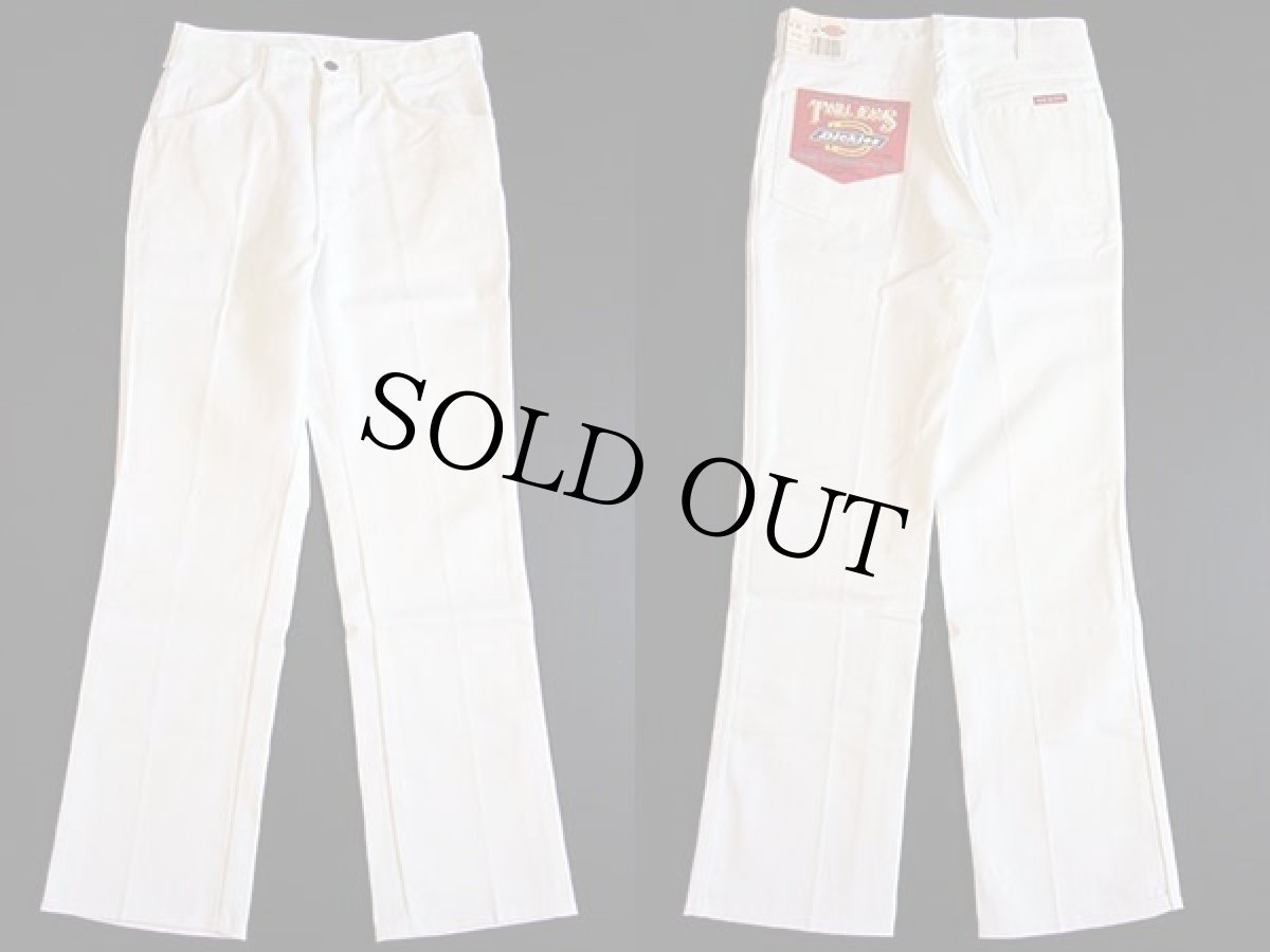 画像2: デッドストック★90s Dickiesディッキーズ ツイル ワークパンツ 白 w31 (2)