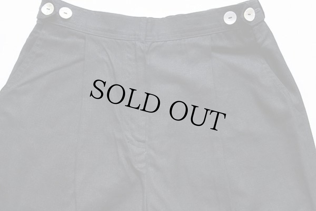 画像3: デッドストック★90s USA製 CAROLE LITTLE 無地 レーヨン×リネン ワイドパンツ 黒 12 (3)