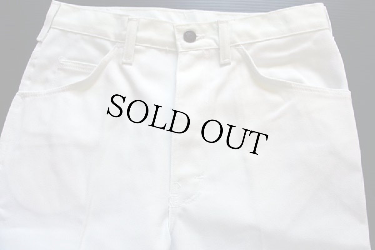 画像3: デッドストック★90s Dickiesディッキーズ ツイル ワークパンツ 白 w31 (3)