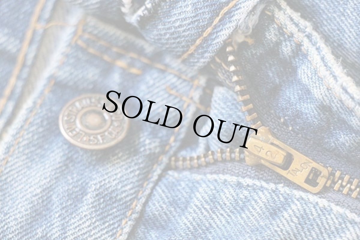 画像7: 70s USA製 Levi'sリーバイス 505 シングル 66前期 耳付き ダメージ デニムパンツ w33 (7)