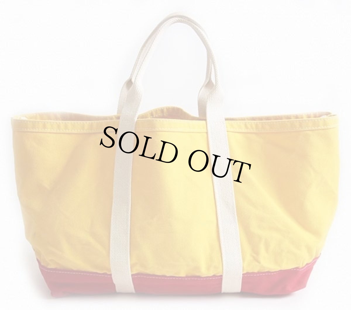 画像2: USA製 PORT CANVAS キャンバス トートバッグ 黄×赤 (2)