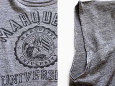 画像3: 70s MARQUETTE UNIVERSITY カットオフ ノースリーブTシャツ 杢グレー (3)