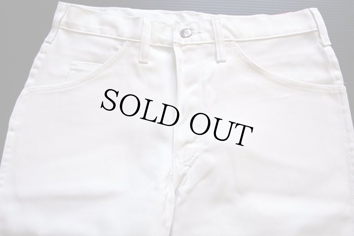 画像3: デッドストック★90s Dickiesディッキーズ IRONTOUGH ツイル ワークパンツ 白 w31 L30 (3)