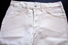 画像3: デッドストック★90s Dickiesディッキーズ IRONTOUGH ツイル ワークパンツ 白 w31 L30 (3)