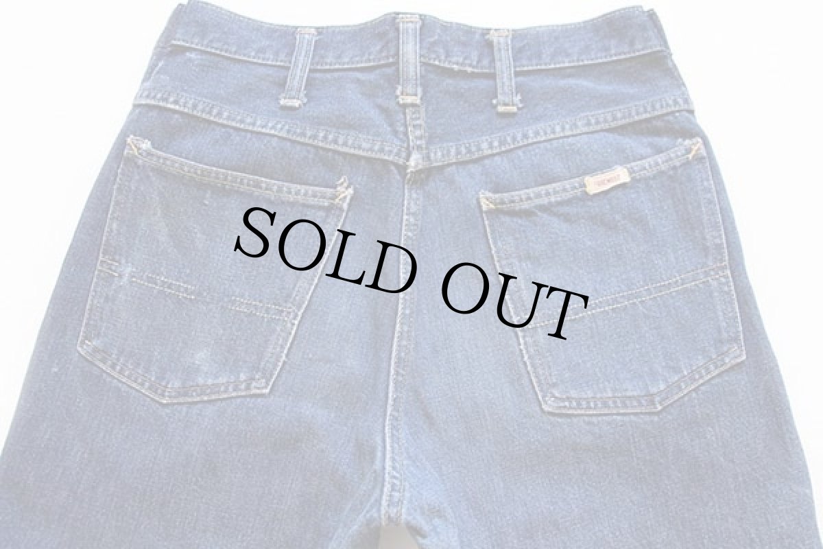 画像3: 60s J.C.PENNEY FOREMOST インディゴ デニムパンツ w31 (3)