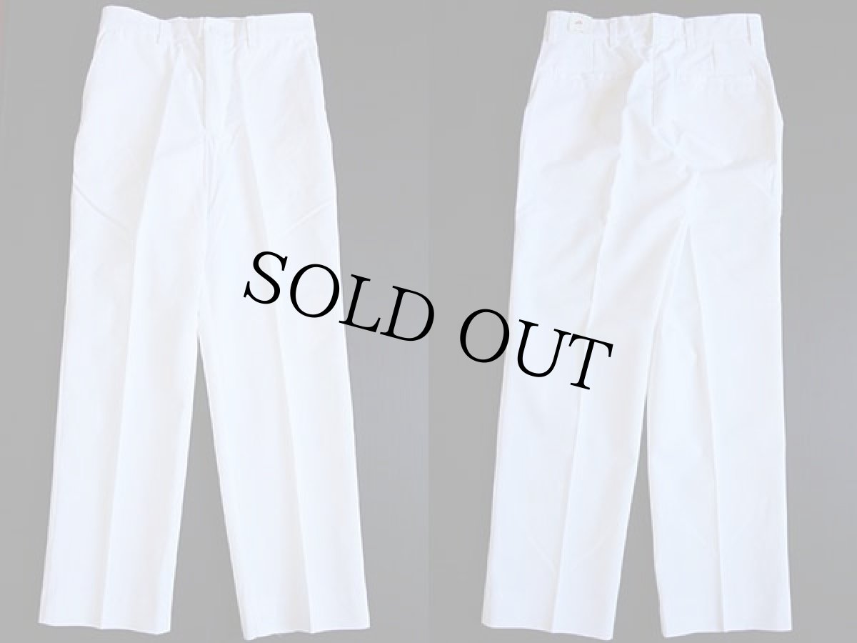 画像2: デッドストック★80s USA製 RED KAPレッドキャップ ワークパンツ 白 w31 L30 (2)