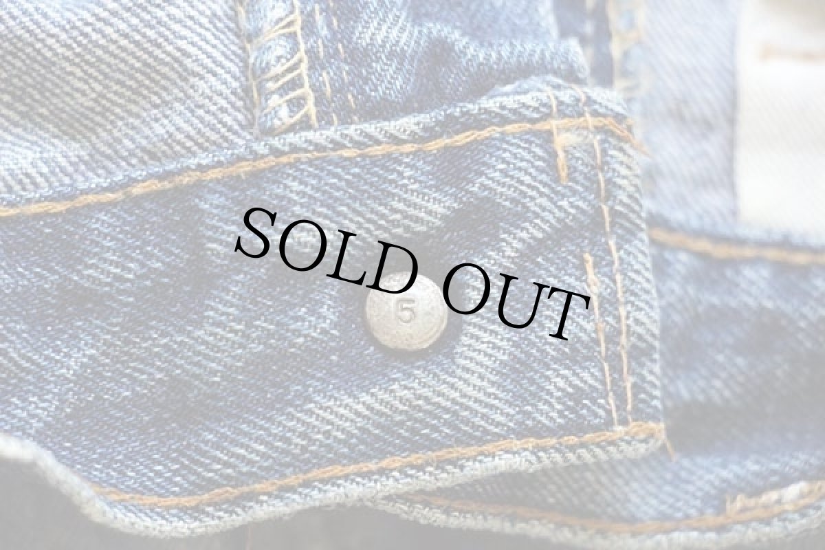 画像6: 70s USA製 Levi'sリーバイス 505 シングル 66前期 耳付き ダメージ デニムパンツ w33 (6)