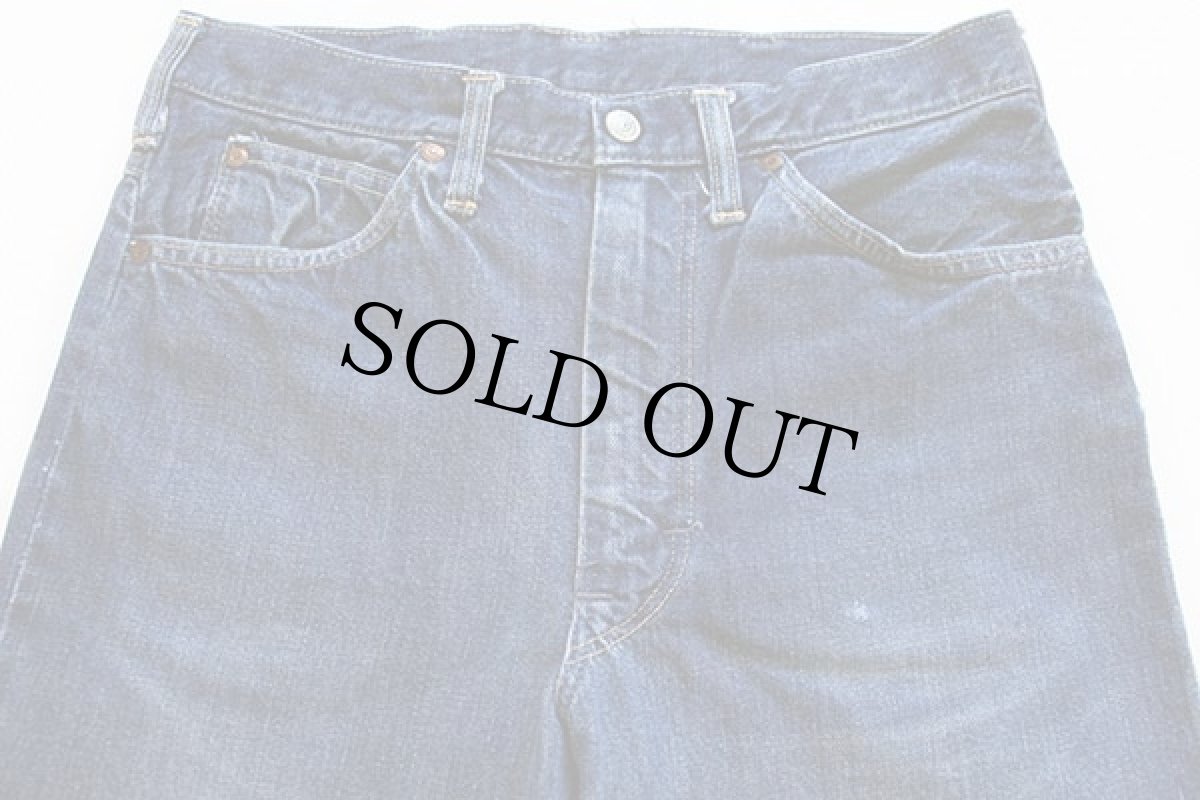 画像2: 60s J.C.PENNEY FOREMOST インディゴ デニムパンツ w31 (2)