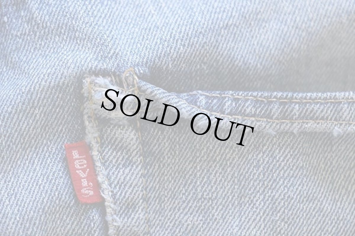 画像4: 70s USA製 Levi'sリーバイス 505 シングル 66前期 耳付き ダメージ デニムパンツ w33 (4)