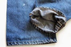 画像8: 70s USA製 Levi'sリーバイス 505 シングル 66前期 耳付き ダメージ デニムパンツ w33 (8)