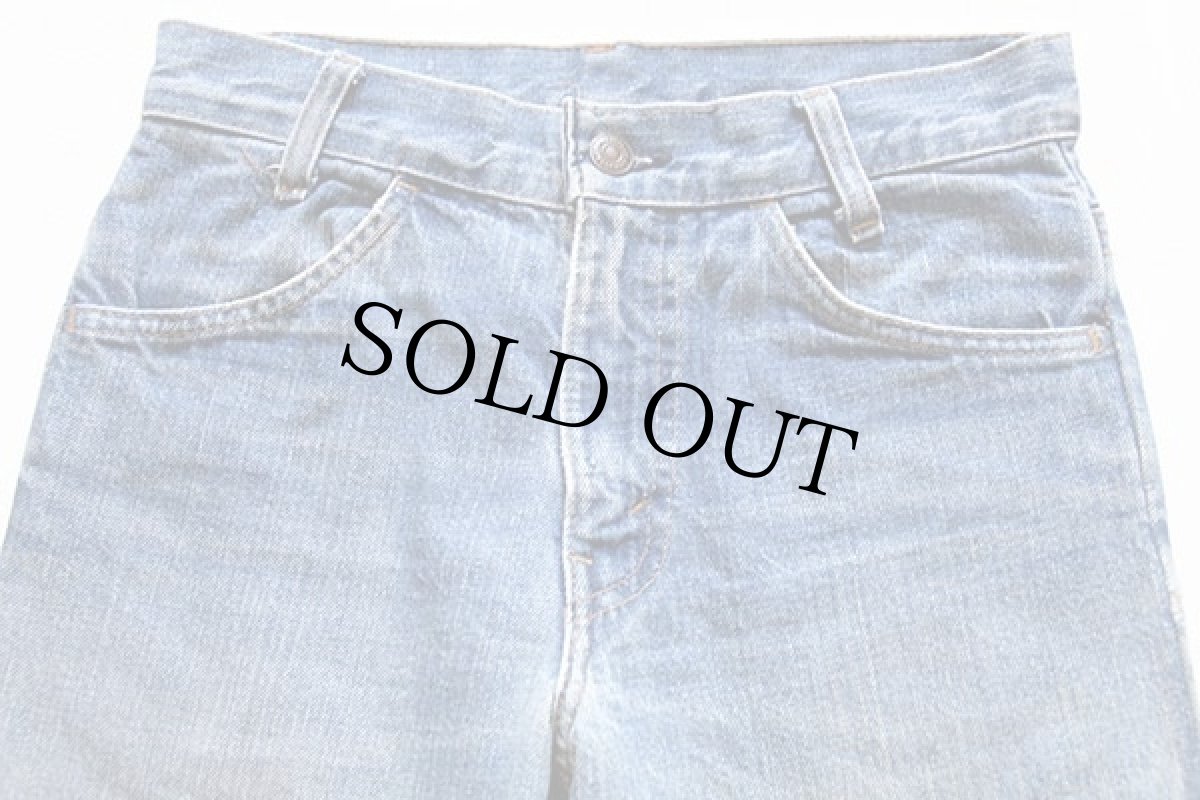 画像2: 70s USA製 Levi'sリーバイス 746 デニムパンツ w27 L32★ベルボトム (2)