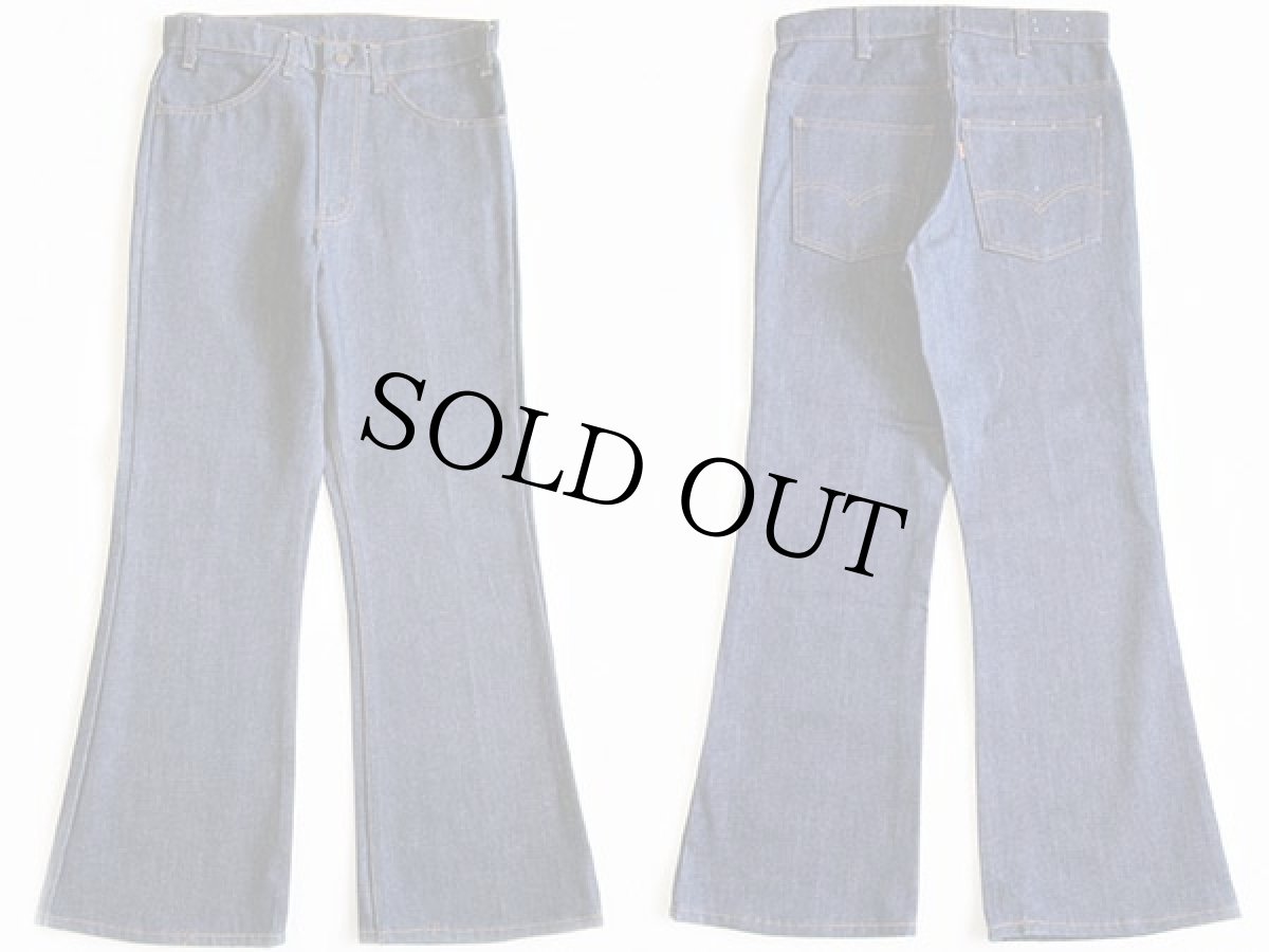 画像2: デッドストック★70s USA製 Levi'sリーバイス 646 デニムパンツ w33 L29★ベルボトム (2)