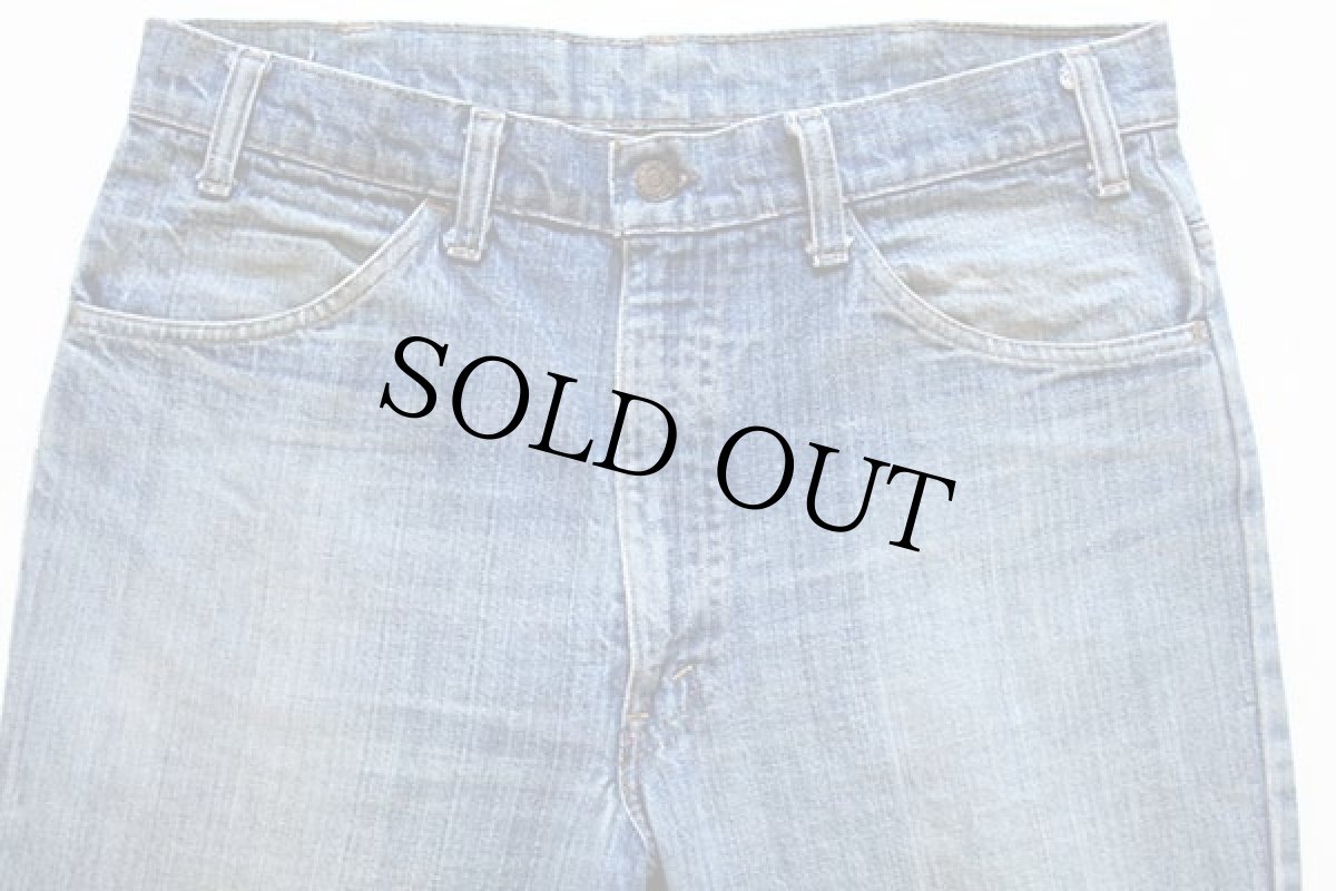 画像2: 70s USA製 Levi'sリーバイス 646 デニムパンツ w34 L30★ベルボトム (2)
