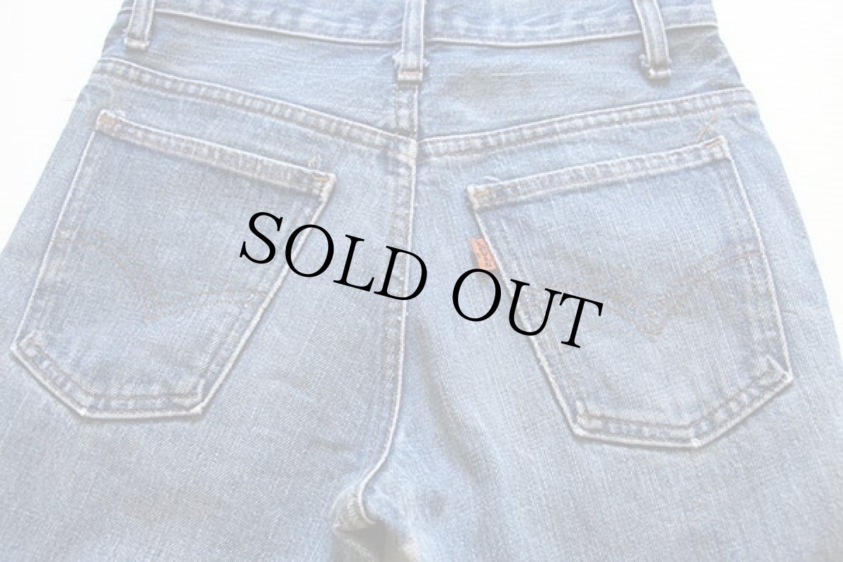 画像3: 70s USA製 Levi'sリーバイス 746 デニムパンツ w27 L32★ベルボトム (3)