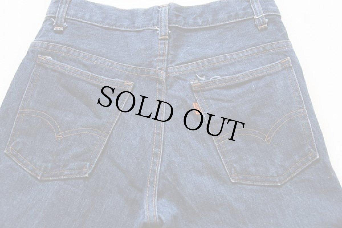 画像3: 70s USA製 Levi'sリーバイス 746 デニムパンツ w26 L29★ベルボトム (3)