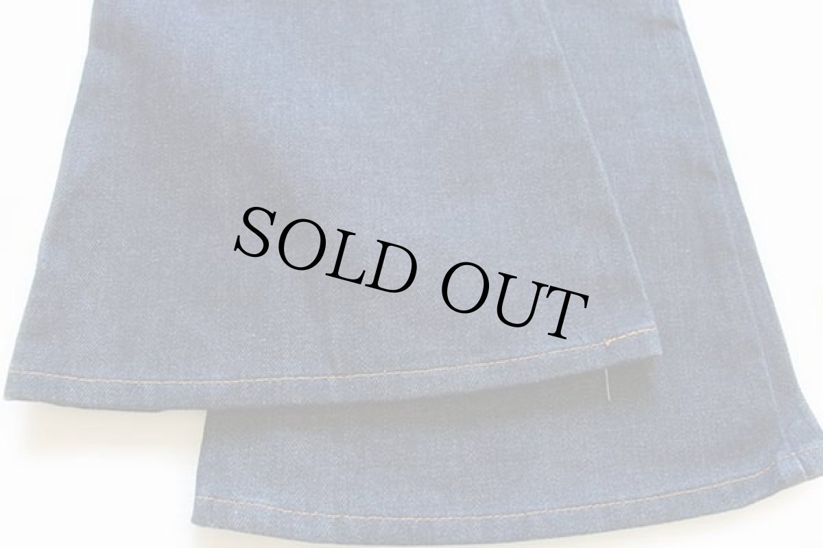 画像7: デッドストック★70s USA製 Levi'sリーバイス 784 デニムパンツ w26 L28★ベルボトム ビッグベル (7)