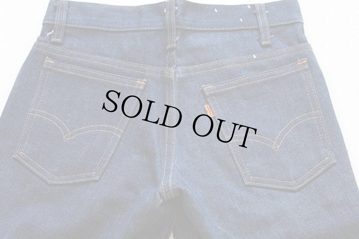 画像4: デッドストック★70s USA製 Levi'sリーバイス 784 デニムパンツ w26 L28★ベルボトム ビッグベル (4)