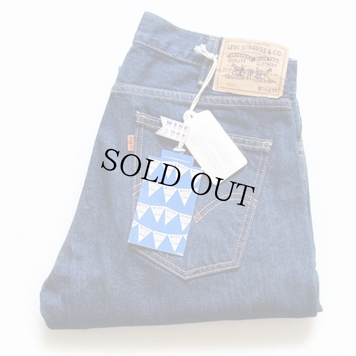 画像1: 未使用★USA製 LVC LEVI'S VINTAGE CLOTHING リーバイス 606 BIGE デニムパンツ w30 L32 (1)