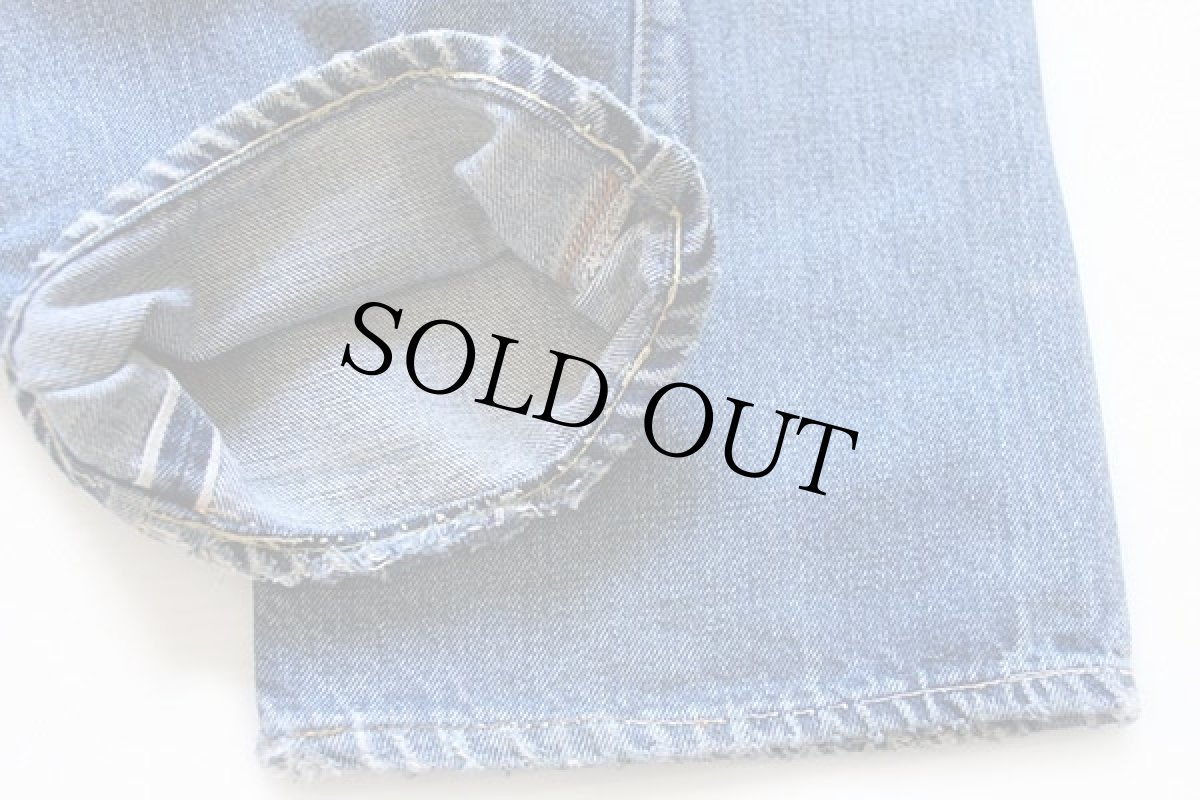 画像7: 60s LEVI'Sリーバイス 501 BIGE パッチワーク リペア デニムパンツ ペンキ飛び w34 (7)