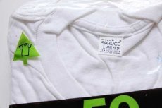 画像3: デッドストック★70s USA製 mayo SPRUCE 無地 クルーネック Tシャツ 白 XL 3パック (3)