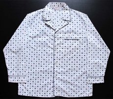 画像2: デッドストック★70s Hampton 小紋柄 総柄 パジャマシャツ L (2)