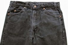 画像2: 90s USA製 Levi'sリーバイス 517 ブラック デニムパンツ w33 L36★ブーツカット (2)