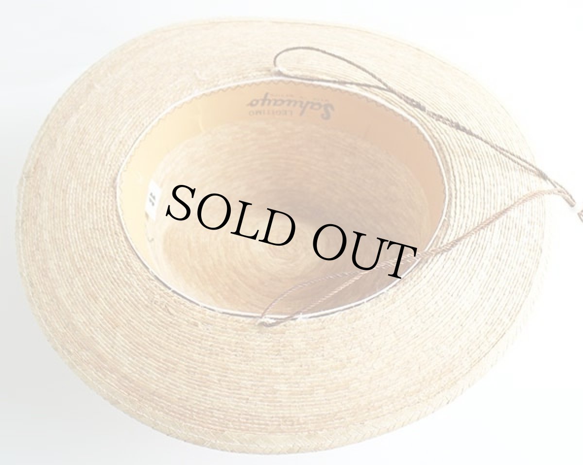 画像4: メキシコ製 LEGITIMO Sahuayo 中折れ ストローハット ナチュラル 8★麦わら帽子 (4)