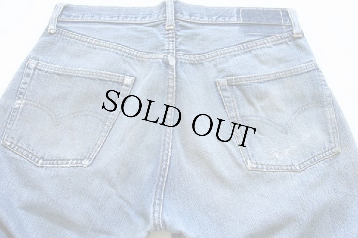 画像4: 60s LEVI'Sリーバイス 501 BIGE パッチワーク リペア デニムパンツ ペンキ飛び w34 (4)