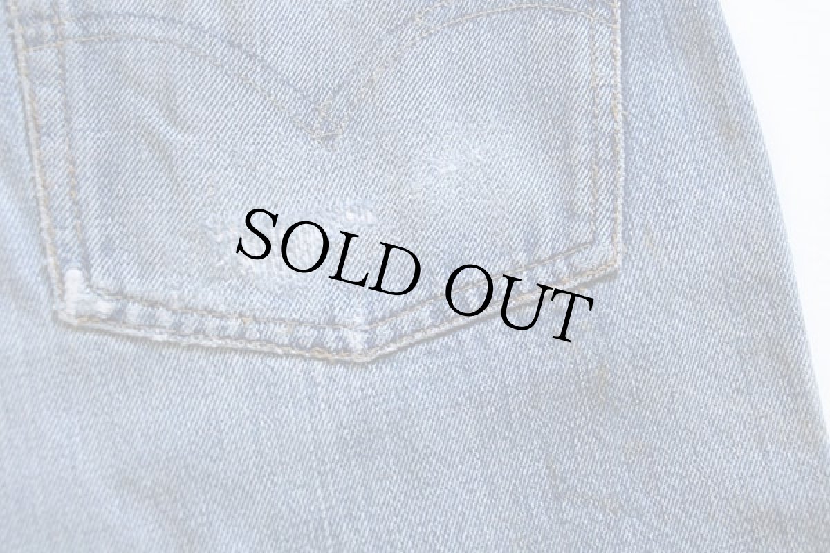 画像10: 60s LEVI'Sリーバイス 501 BIGE パッチワーク リペア デニムパンツ ペンキ飛び w34 (10)