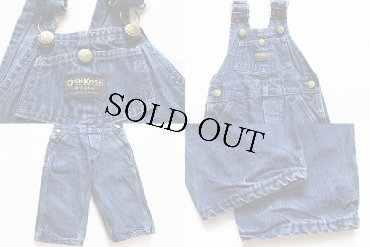 画像3: 80s OSHKOSH B'GOSH デニム オーバーオール キッズ★サロペット (3)