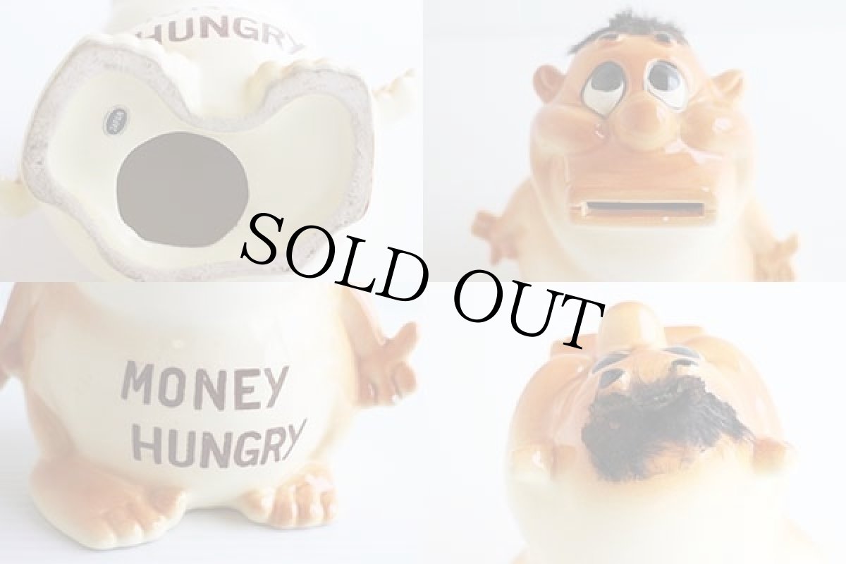 画像5: 60s 日本製 MONEY HUNGRY サイコセラミック メッセージ バンク★貯金箱 (5)