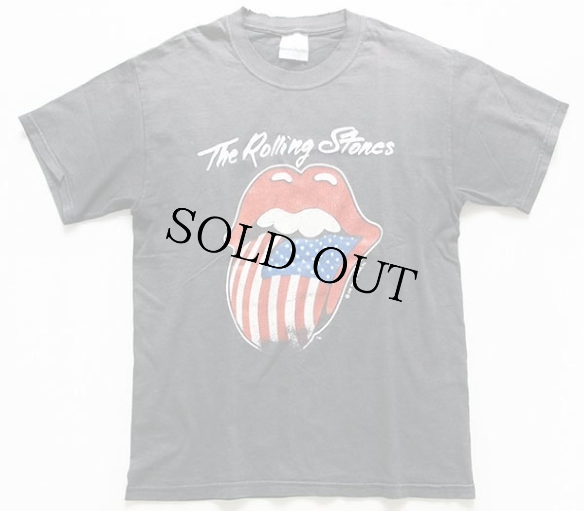 画像2: 90s The Rolling Stones ローリングストーンズ NORTH AMERICAN TOUR 1981 コットン バンドTシャツ 炭黒 S (2)
