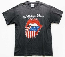 画像2: 90s The Rolling Stonesローリングストーンズ NORTH AMERICAN TOUR 1981 コットン バンドTシャツ 墨黒 S (2)