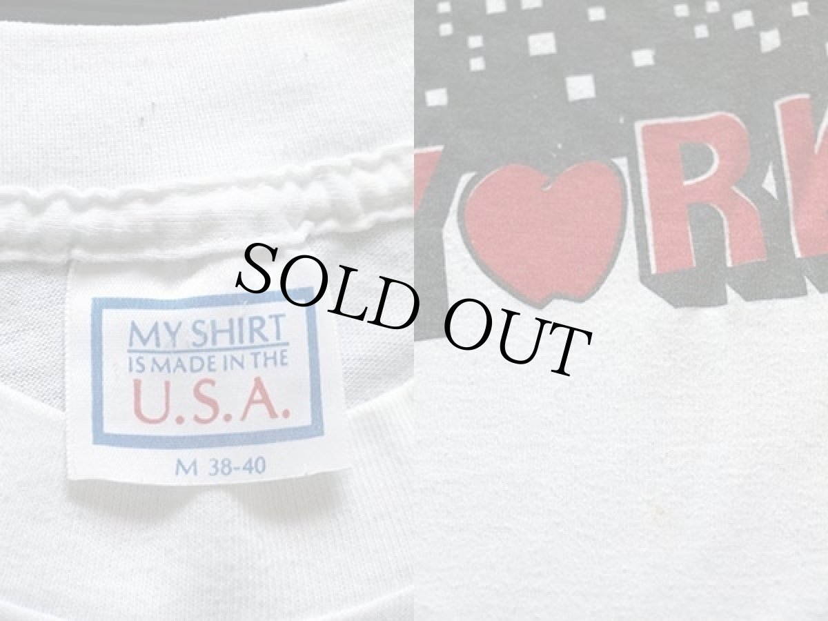 画像3: 80s USA製 NEW YORK Tシャツ 白 M (3)