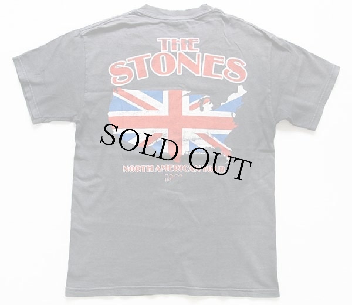 画像3: 90s The Rolling Stones ローリングストーンズ NORTH AMERICAN TOUR 1981 コットン バンドTシャツ 炭黒 S (3)