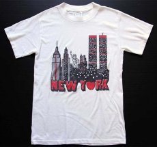 画像2: 80s USA製 NEW YORK Tシャツ 白 M (2)