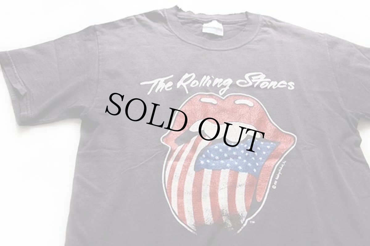 画像1: 90s The Rolling Stonesローリングストーンズ NORTH AMERICAN TOUR 1981 コットン バンドTシャツ 墨黒 S (1)