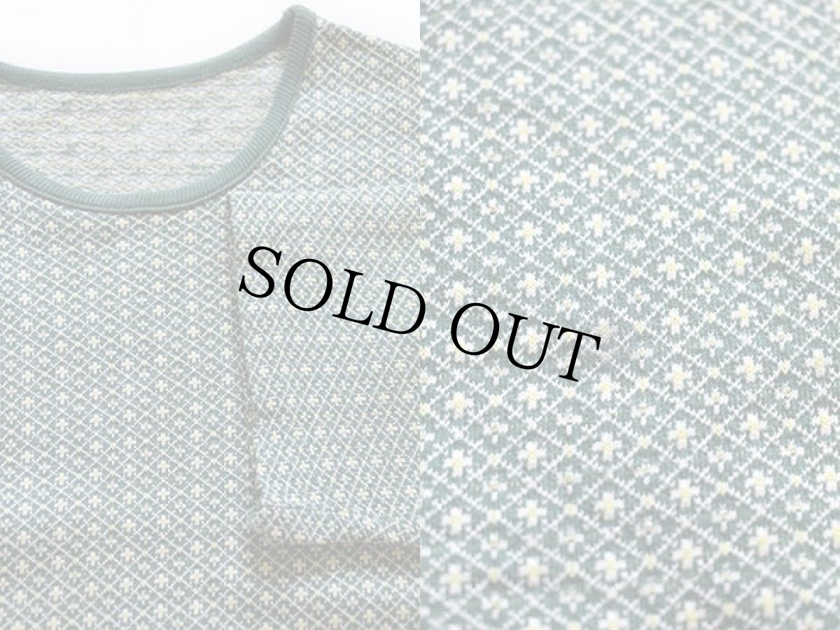 画像3: 70s 総柄 ジャガード Tシャツ (3)