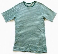 画像2: 70s 総柄 ジャガード Tシャツ (2)