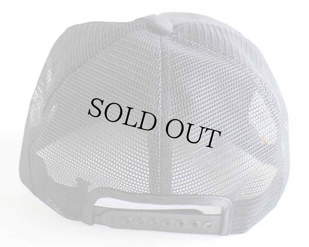 画像2: 80s SNAP-ONスナップオン 発泡プリント メッシュキャップ 黒 (2)