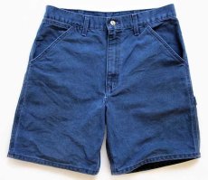 画像1: 00s carharttカーハート ダック地 ペインター ショートパンツ 紺 w32★ショーツ (1)