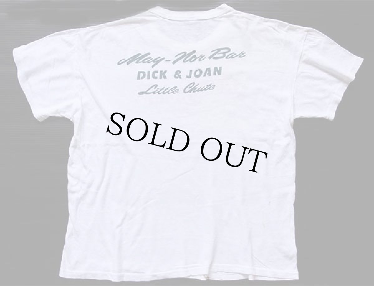 画像3: 60s BODYGARD Adler Brau BEER 両面 染み込みプリント コットンTシャツ 白 XL (3)