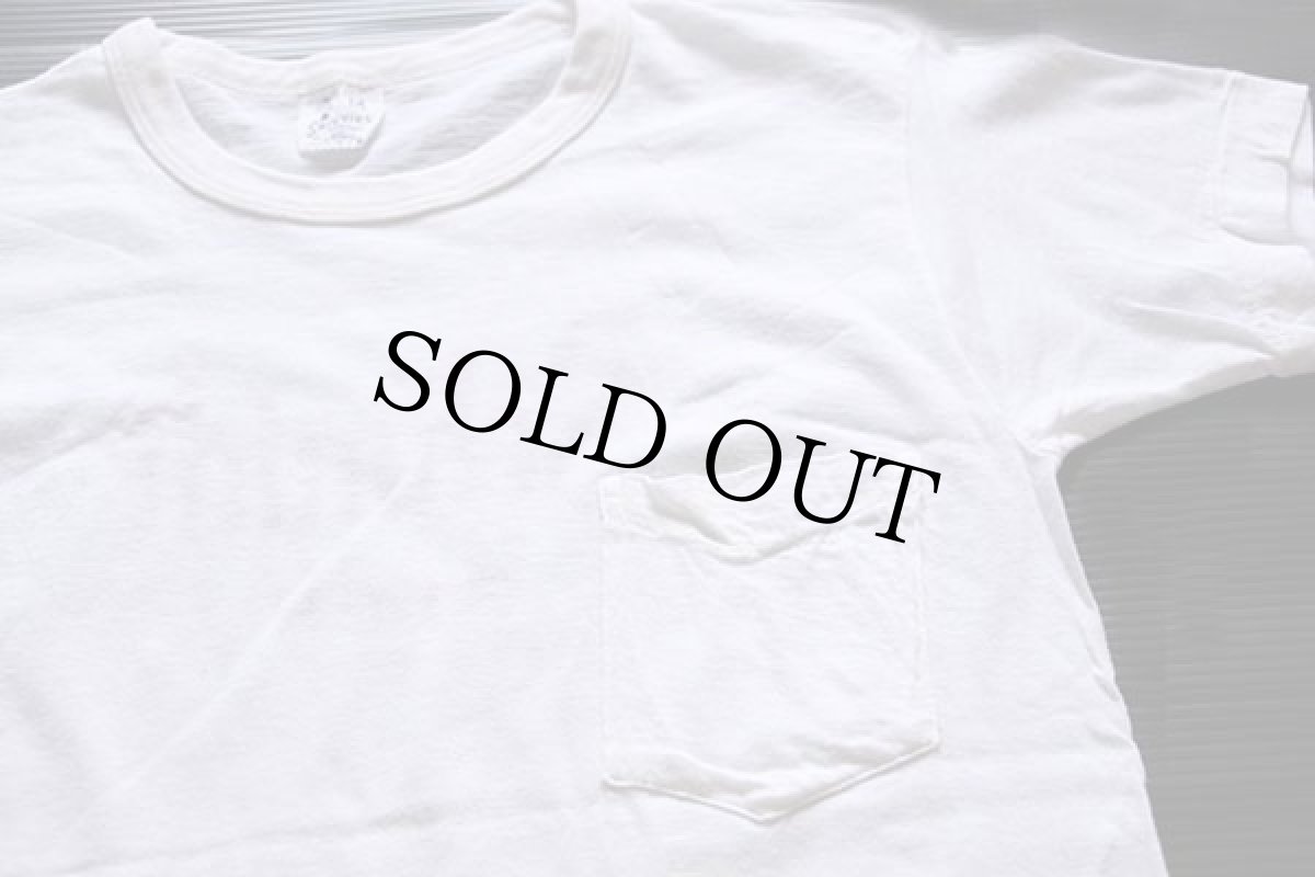 画像3: 60s USA製 Norwich Schmidt BEER 染み込みプリント コットン ポケットTシャツ 白 M★A (3)