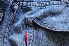 画像5: 60s LEVI'Sリーバイス 501 BIGE ダメージ デニムパンツ w32 (5)