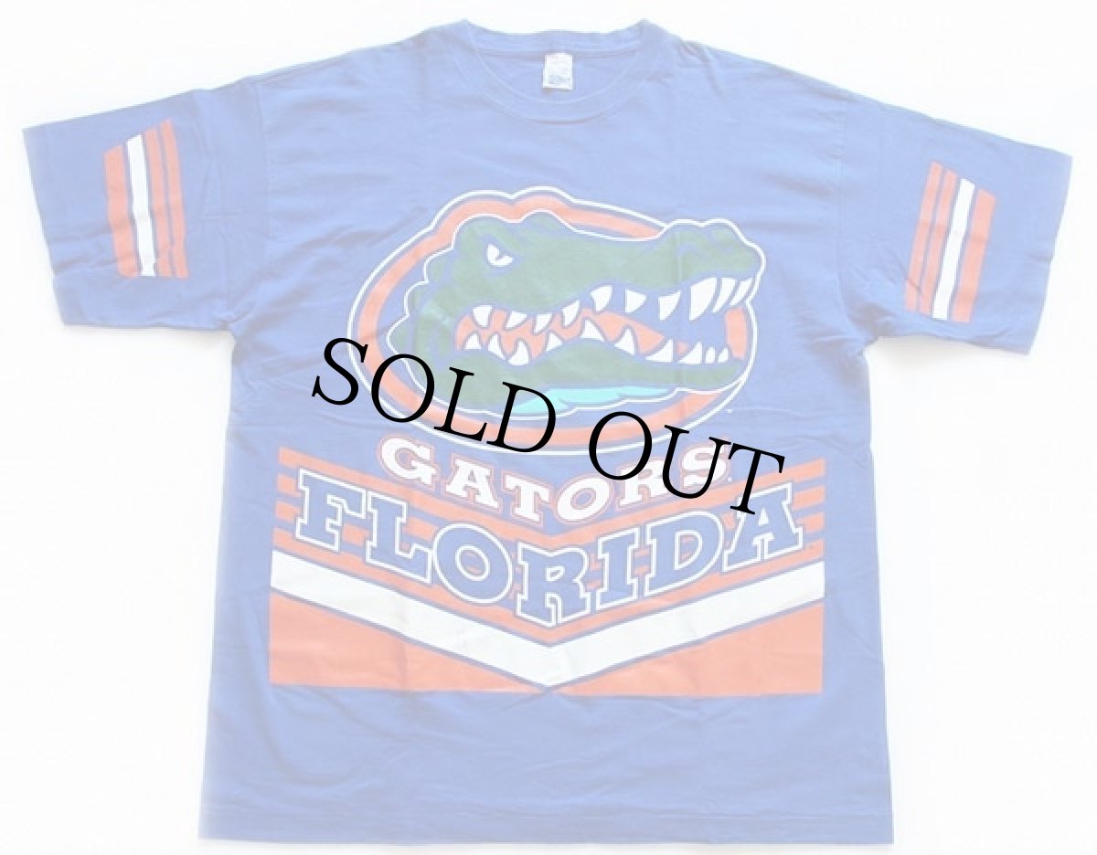 画像2: 90s USA製 SALEM FLORIDA GATORS コットンTシャツ 青 XXL (2)