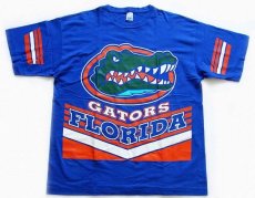 画像2: 90s USA製 FLORIDA GATORS コットンTシャツ 青 XXL (2)