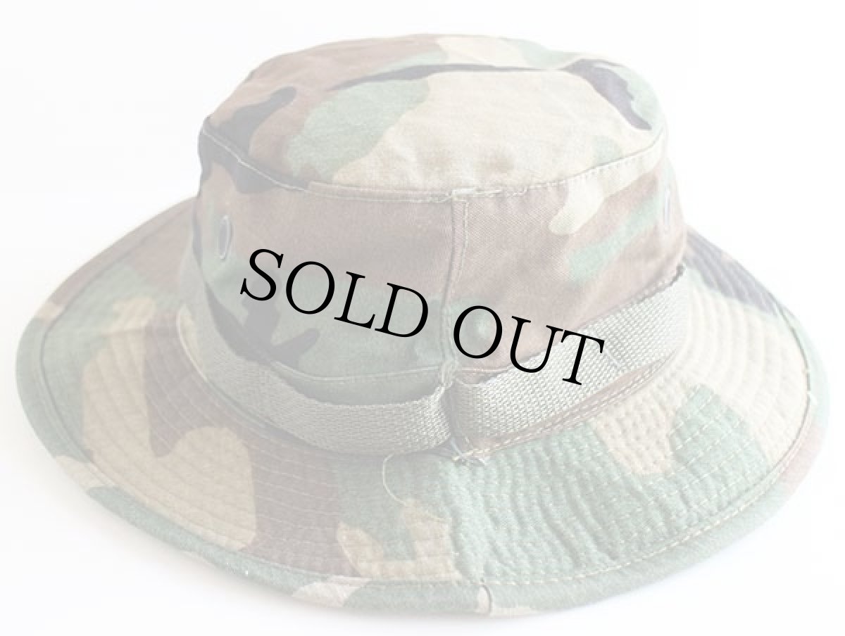 画像2: 80s 米軍 ウッドランドカモ ブーニーハット 7 1/4 (2)